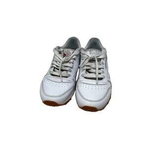 Reebok Classic Leather Sneakers White Gum Mens 7.5